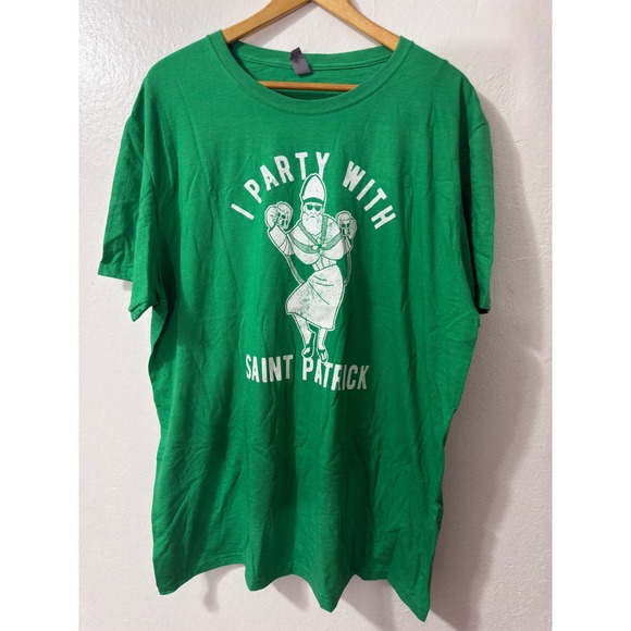Crazy Dog T-Shirts Other - Crazy‎ Dog St Patricks Day Party Graphic T-Shirt - Mens XL Green